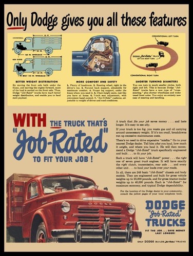 Camion dodge job rated 1948 - camion,