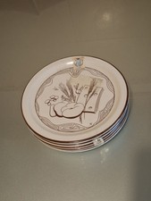 Set 6 Piatti Servizio Pizza POF Ancienne Porcelaine  LODI made In Italy