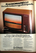 PUBBLICITA TELEVISORE RADIOMARELLI E PHILCO due pagine - vintage anni70 werbung