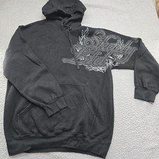 Felpa con cappuccio vintage Shady LTD Eminem uomo grande nera Y2K rap hip hop