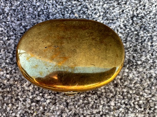 Antique brass oval hinged - antique,