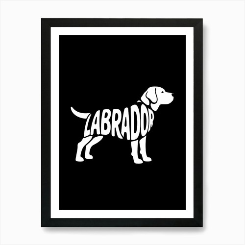 Stampa artistica cane labrador - artistica,