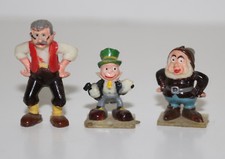 Lotto personaggi Marx Disneykin Biancaneve e Pinocchio 3 pezzi vintage 
