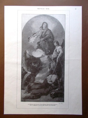 Stampa del 1918 - , madonna
