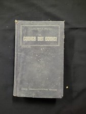 Vecchio Libro il Codice dei codici i codici della pratica edizione anno 1929 AL2
