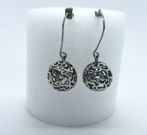 Pendientes plata esfera osos - esfera,