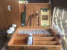 Set Pittura a Olio LEFRANC & BOURGEOIS "Louvre" – Valigetta Completa in Legno