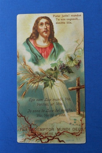 Santino holy card - card, santa