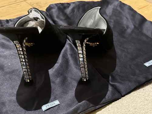 Prada tacco nero cristallo - , e