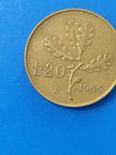 Lire 1969 con p - 20, la