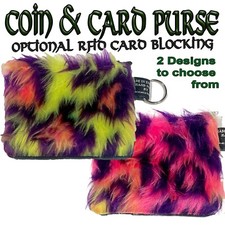 Leopardo Fluff Soffice Moneta E Borsetta Denaro Portafoglio Cotone Natale Regalo