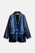 ZARA BLAZER VELLUTO con tasche