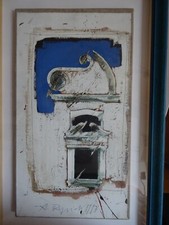 Alessandro REGGIOLI; "Architettura"; t.m. su carta intelata; 45 x 25