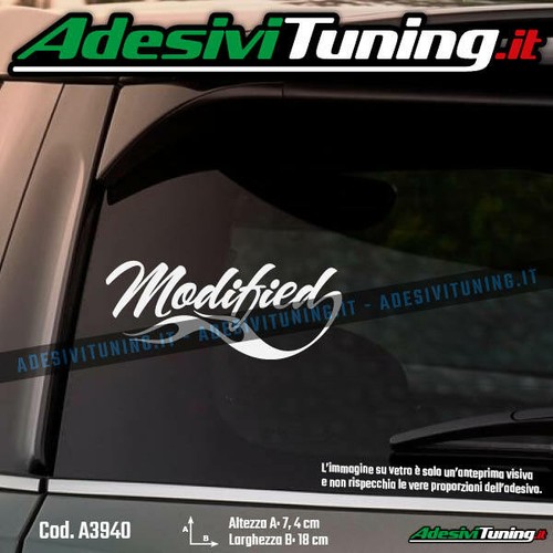 Adesivo modified scritta - adesivo,