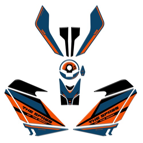 Kit adesivi resinati - 3d, moto