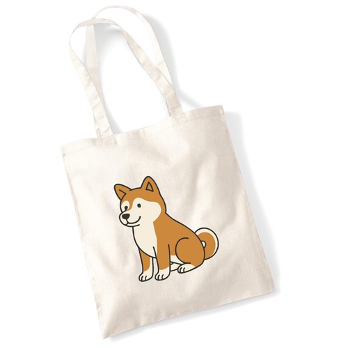 Sacchetto iuta akita inu - sacchetto,