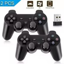 2 Gamepad Wireless 2.4GHz USB per PC Laptop Android TV Box Joystick Controller