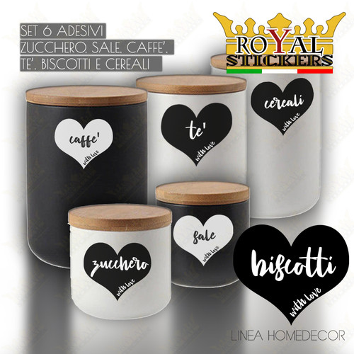 Set adesivi barattoli - 6,