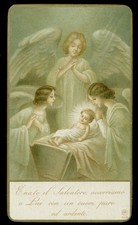 antique saint chrome-holy card