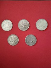 Lotto n. 5 monete in argento 500 lire Centenario Unità D’Italia 1861 -1961 