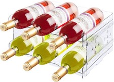 Portabottiglie Vino e Acqua Impilabile, Bottigliera e scaffale x 6