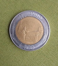 500 Lire Bimetalliche 1986