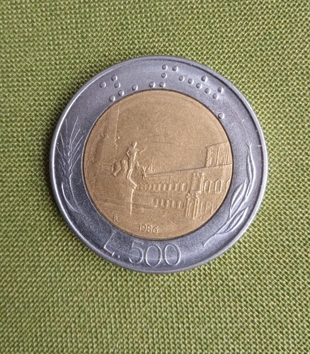 500 lire bimetalliche 1986 - 500,