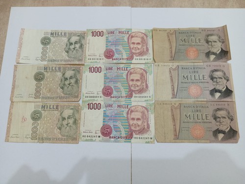 Lotto 1000 lire - lotto, pz