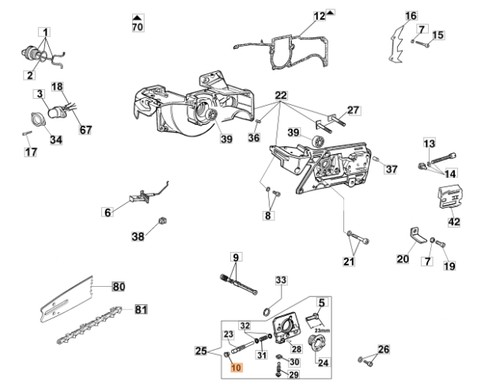 Tappo motosega modelli 970