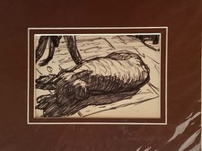 ALBERT CEEN - IL CANE 1958/1962,  GOUACHE DAL TACCUINO