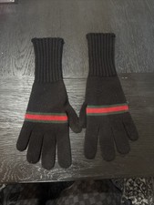 Gucci Guanti Uomo Nero Lana