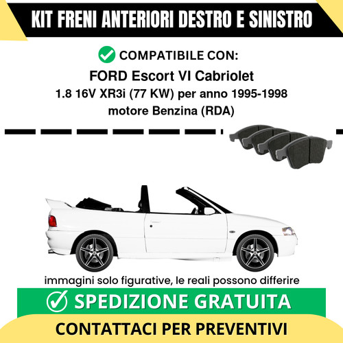 Pastiglie freno anteriori per - freno,