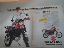 advertising Pubblicità 1985 MOTO SUZUKI DR 600 S e MICHELE RINALDI