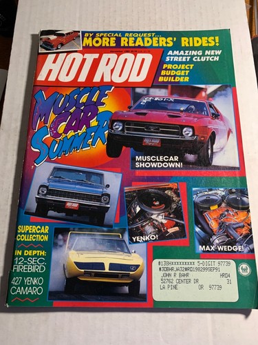Rivista hot rod novembre - rivista, 1989