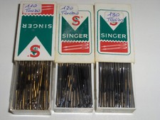LOTTO 250 PZ Macchina da Cucire Aghi N°  110 120 130  ATTACCO TONDO 2 mm NEW