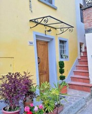 Tettoia, pensilina in ferro e