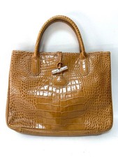 Borsa a mano Longchamp Croco