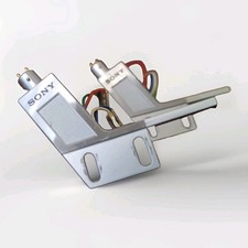 SONY SH-151 Straight Pipe Arm Head Shell 6 mm Headshell silver, Porta Testina