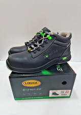 SCARPA  ANTINFORTUNISTICHE ALTA PELLE NERA LOGICA DINAMICA S3S