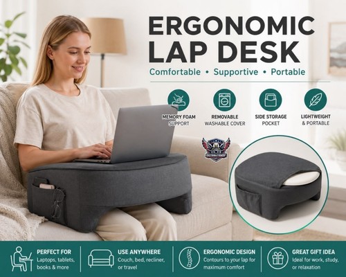 Scrivania lap con copertura - scrivania,
