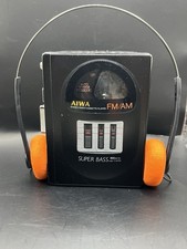Radio d'epoca Aiwa HS T370 lettore cassette portatile - revisionata e funzionante