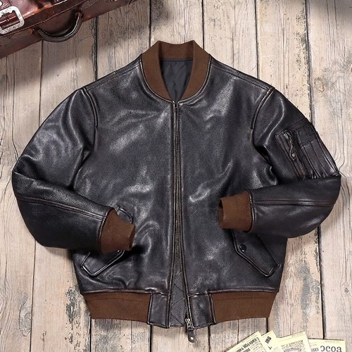 Giubbotto bomber uomo pelle