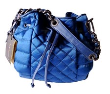 PVBT  P. VISONA' BORSA  a spalla -Blu Grigio o Fucsia - SCONTO 60% Made in Italy