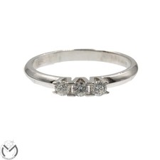 18K White Gold 750 Trilogy Ct