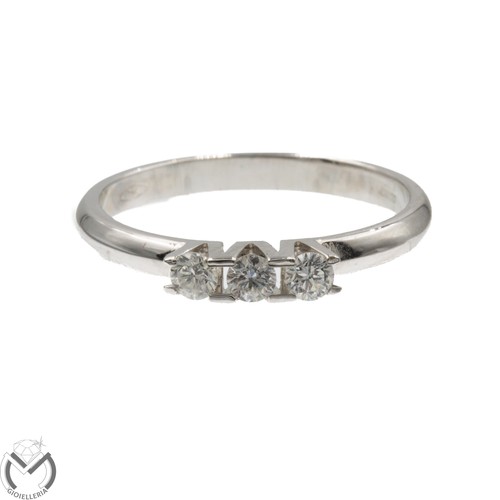 Anello oro bianco kt 750 - oro, 18