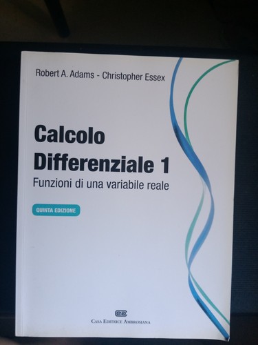Calcolo differenziale adams - calcolo,