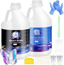 Ghguole Resina Epossidica,4.5 L Resina Epossidica Trasparente Principianti HD011