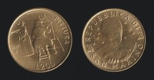 SAN MARINO 200 LIRE 1997 LA