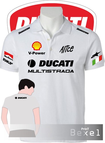 Polo printed ducati - polo,
