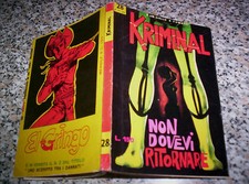 KRIMINAL N.28 ORIGINALE del